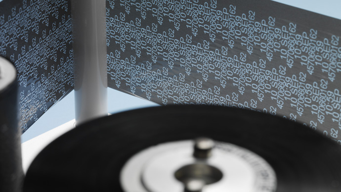 热转印色带在打码机内运作效果