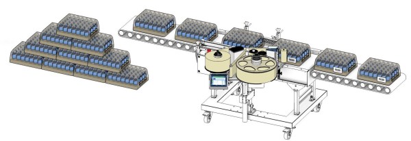 打印贴标机技术流程图