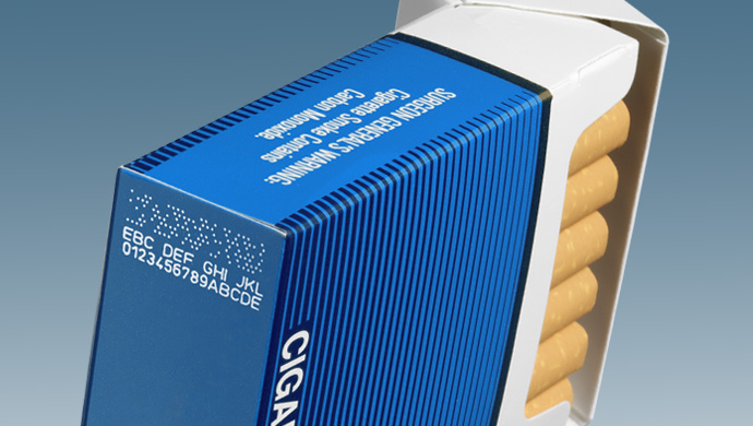 烟草喷码机喷码效果图